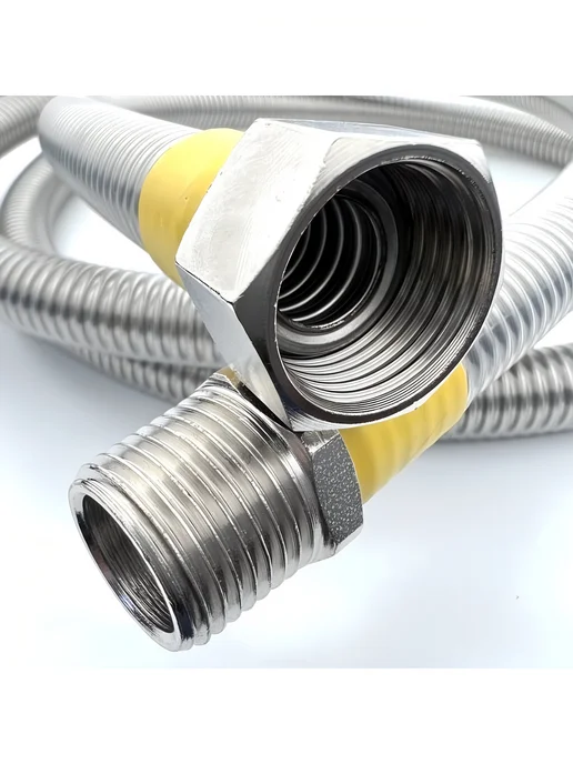 TUBOFLEX Подводка для газа 1 2 дюйма 1 метр сильфон ПВХ г-ш, 1 м, фото 3