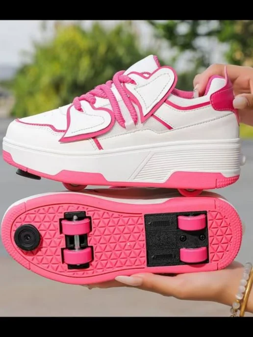 ADVY Heelys Роликовые кроссовки с тормозной системой, белый, фото 7