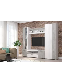 Зарон Стенка для гостиной "Соло", 247х47х208 см