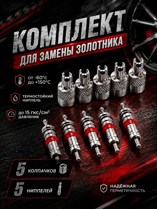 Комплект для замены золотника - ниппеля автомобильный PANTUS