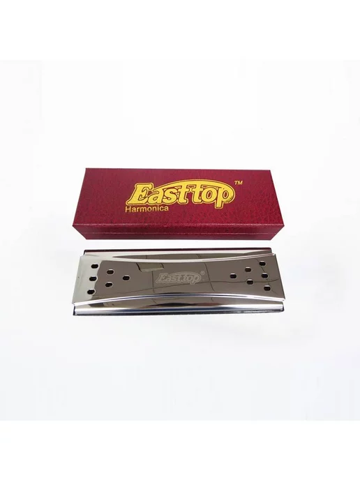 EASTTOP Губная гармоника тремоло T24-2 двусторонняя, C,24отв,48 яз, серый