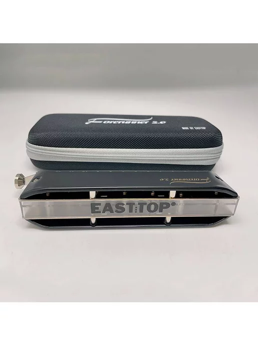 EASTTOP FORERUNNER 2.0 C - Губная гармоника хроматическая, черный, фото 3