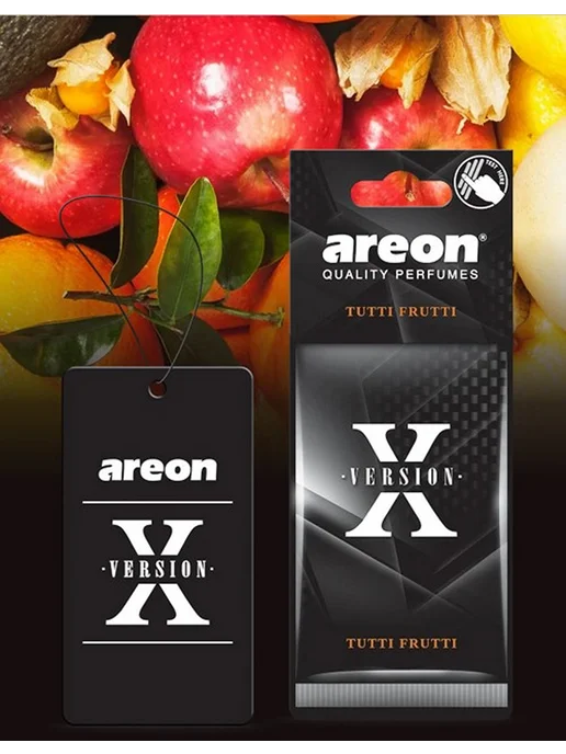 areon Ароматизатор в машину подвесной X-VERSION Тутти Фрутти, вариант, фото 2