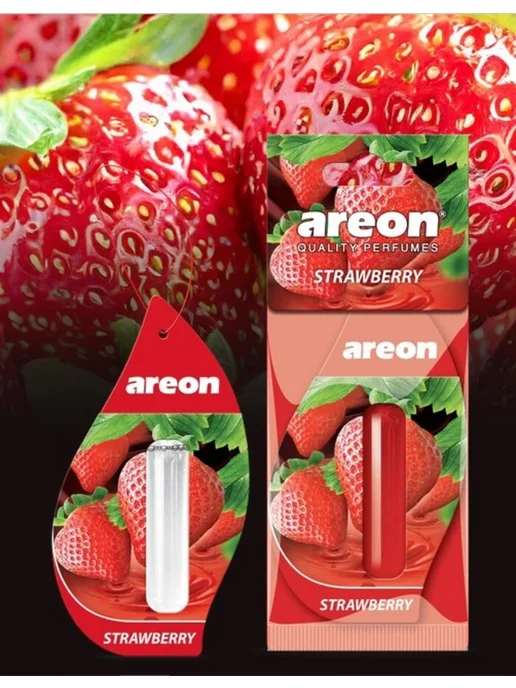 areon Ароматизатор в автомобиль Ареон с капсулой LIQUID Клубника, вариант, фото 2