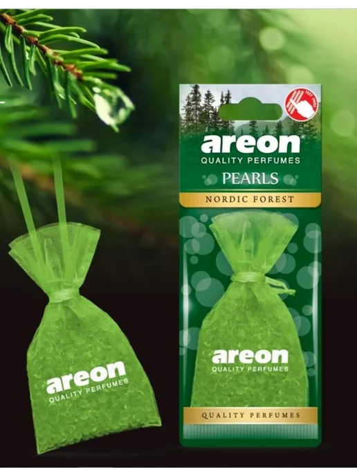 areon Ароматизатор в машину подвесной с гранулами Северный лес, вариант, фото 2