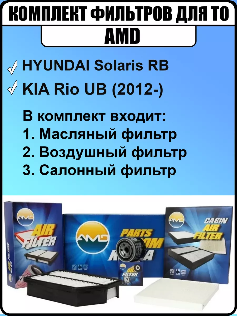 Комплект фильтров SOLARIS RIO 2012-