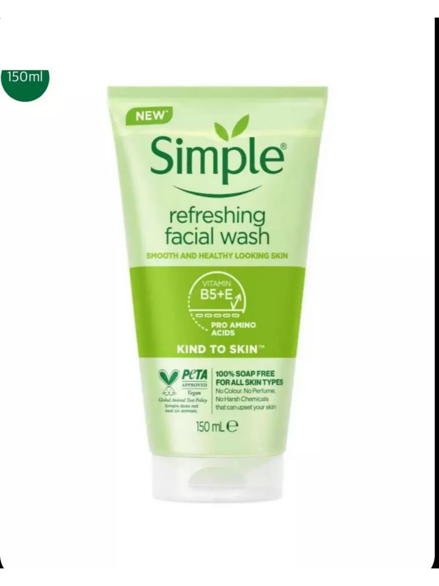 Simple gel face wash discount
