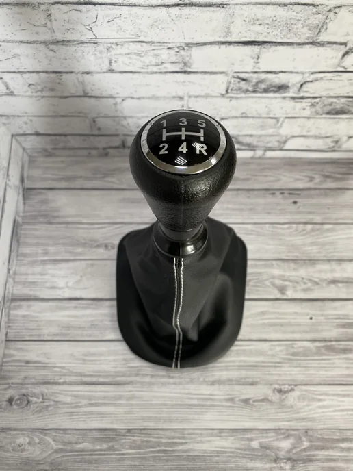 CarShine Ручка КПП для Пежо 307 с чехлом, черный, фото 6