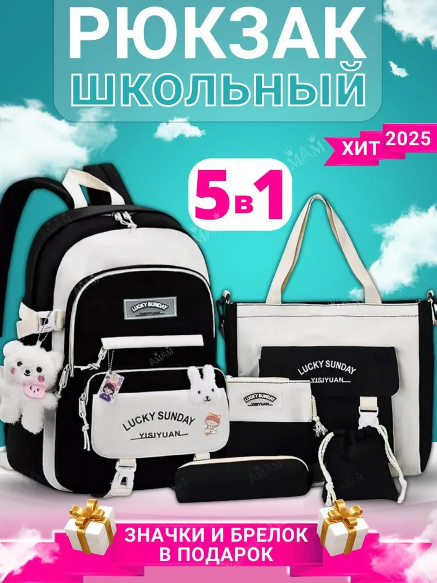 Рюкзак школьный 5 в 1...