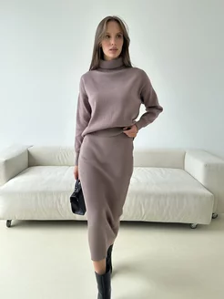 Костюм трикотажный с юбкой миди ALICEDREAM 258010837 купить за 4 293 ₽ в интернет-магазине Wildberries