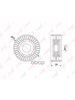 Ролик натяжной приводного ремня MB W203 W204 W211 W212+Sprin