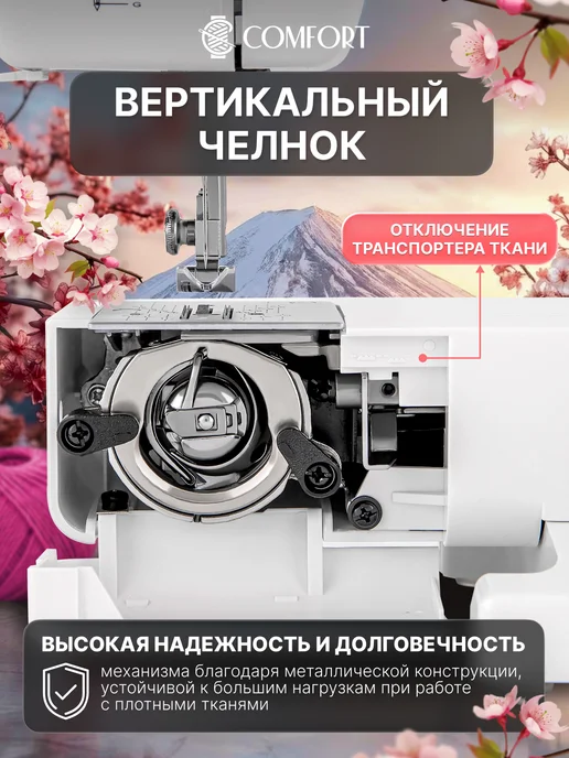 Швейная Техника Comfort Швейная машина Comfort Sakura 100, белый, фото 3