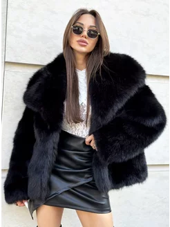 Шуба искусственная короткая экошуба fur_bougie 258092446 купить за 15 475 ₽ в интернет-магазине Wildberries