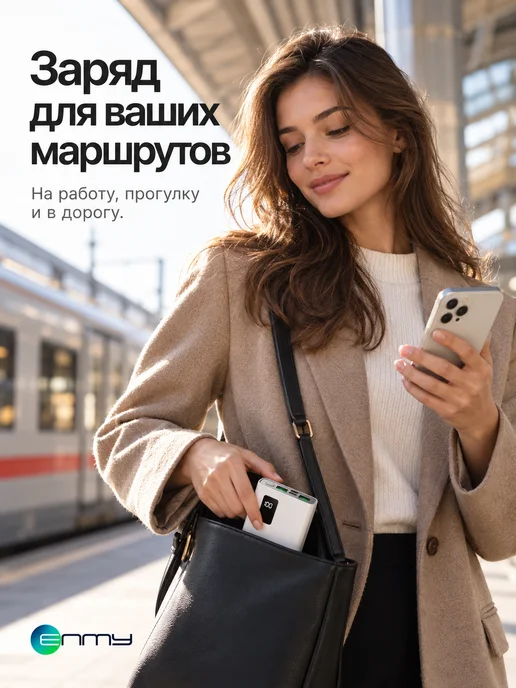 ENMY Внешний аккумулятор повербанк 10000 mah, 10000 мАч, фото 6