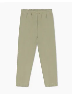 Оливковые спортивные брюки Jogger oversize с вышивкой