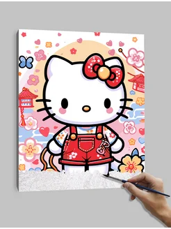 Картина по номерам Хэллоу Китти Hello Kitty 40х50см