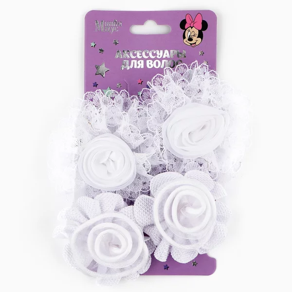 Набор заколок бантов для волос Минни Маус Дисней