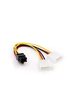 Кабель-переходник PCI-E 6 pin - Molex x2 ExpertLand 258243273 купить за 218 ₽ в интернет-магазине Wildberries