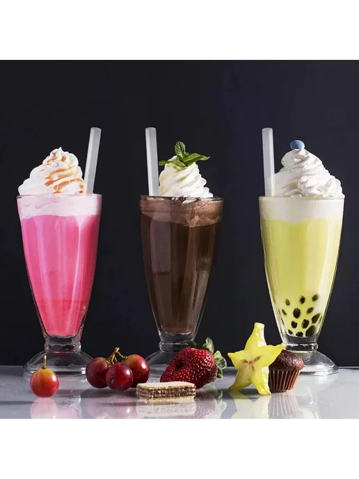 Трубочки для Bubble Tea прозрачные 100 шт, 100 шт, фото 3