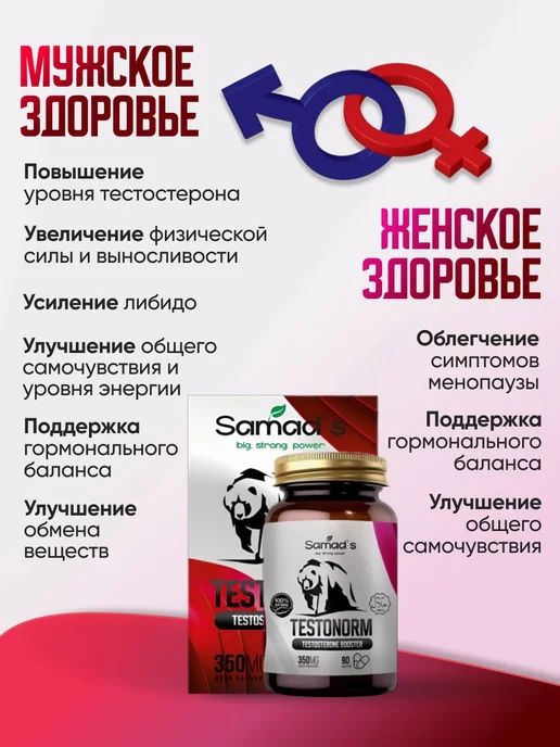 SAMAD’S бустер тестостерона для мышечной массы, вариант, фото 3