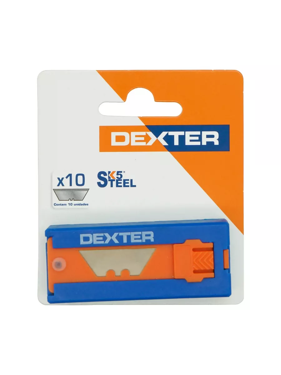 Лезвие трапециевидное Dexter 19 мм, 10 шт.