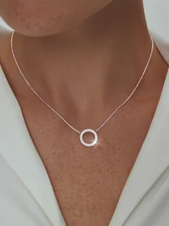 Колье на шею серебро 925 F-Jewelry 258273035 купить за 2 258 ₽ в интернет-магазине Wildberries