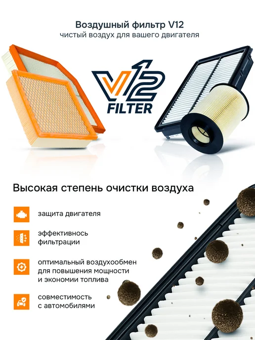 V12 Воздушный фильтр CHANGAN Alsvin 2023-, вариант, фото 3