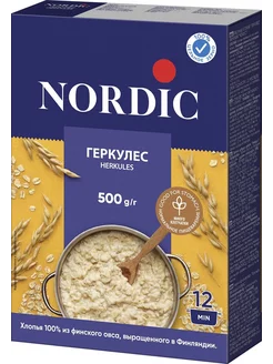 Хлопья Nordic Финский геркулес овсяные 500г