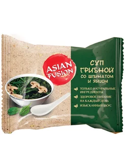 Суп Asian Fusion Грибной со шпинатом и яйцом 12г