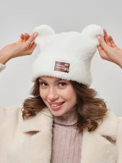 Шапка женская с ушками мишка осенняя-зимняя Fun Hat 258305780 купить за 587 ₽ в интернет-магазине Wildberries