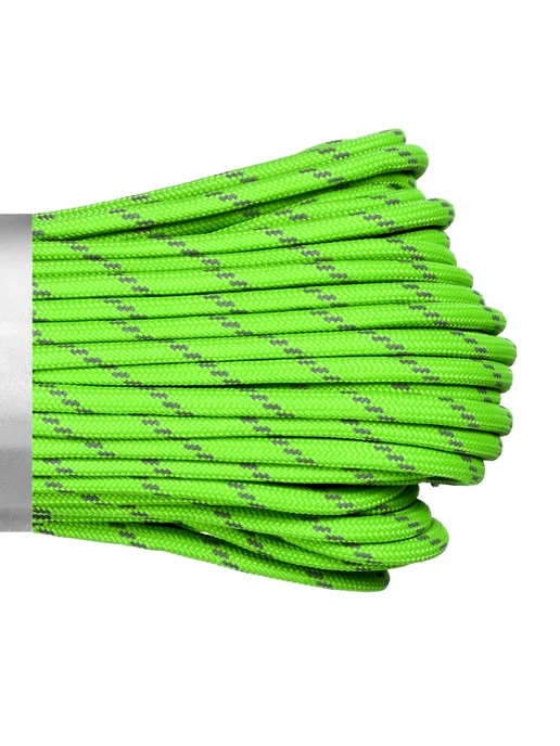 Cord Паракорд 550 nylon 10м RUS св-возв. (lime), 10 м, фото 2