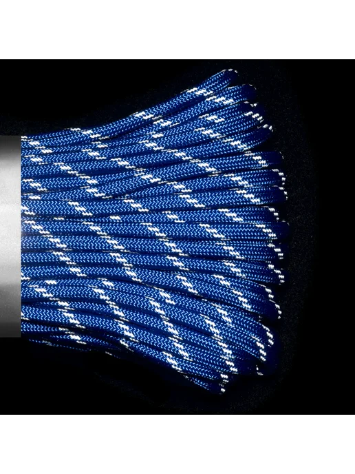 Cord Паракорд 550 nylon 10м RUS св-возв. (ultramarine blue), 10 м, фото 3