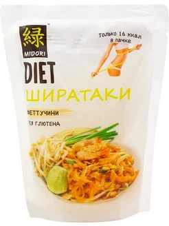 Лапша Midori Diet Ширатаки Феттуччине 200г