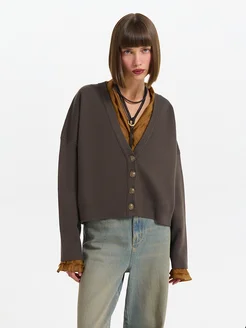 Кардиган из вискозы LOVE REPUBLIC 258434247 купить за 3 674 ₽ в интернет-магазине Wildberries