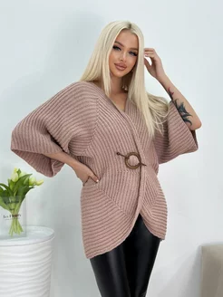 Кардиган на застежке вязаный удлиненный PA&BN Fashion 258476294 купить за 1 586 ₽ в интернет-магазине Wildberries