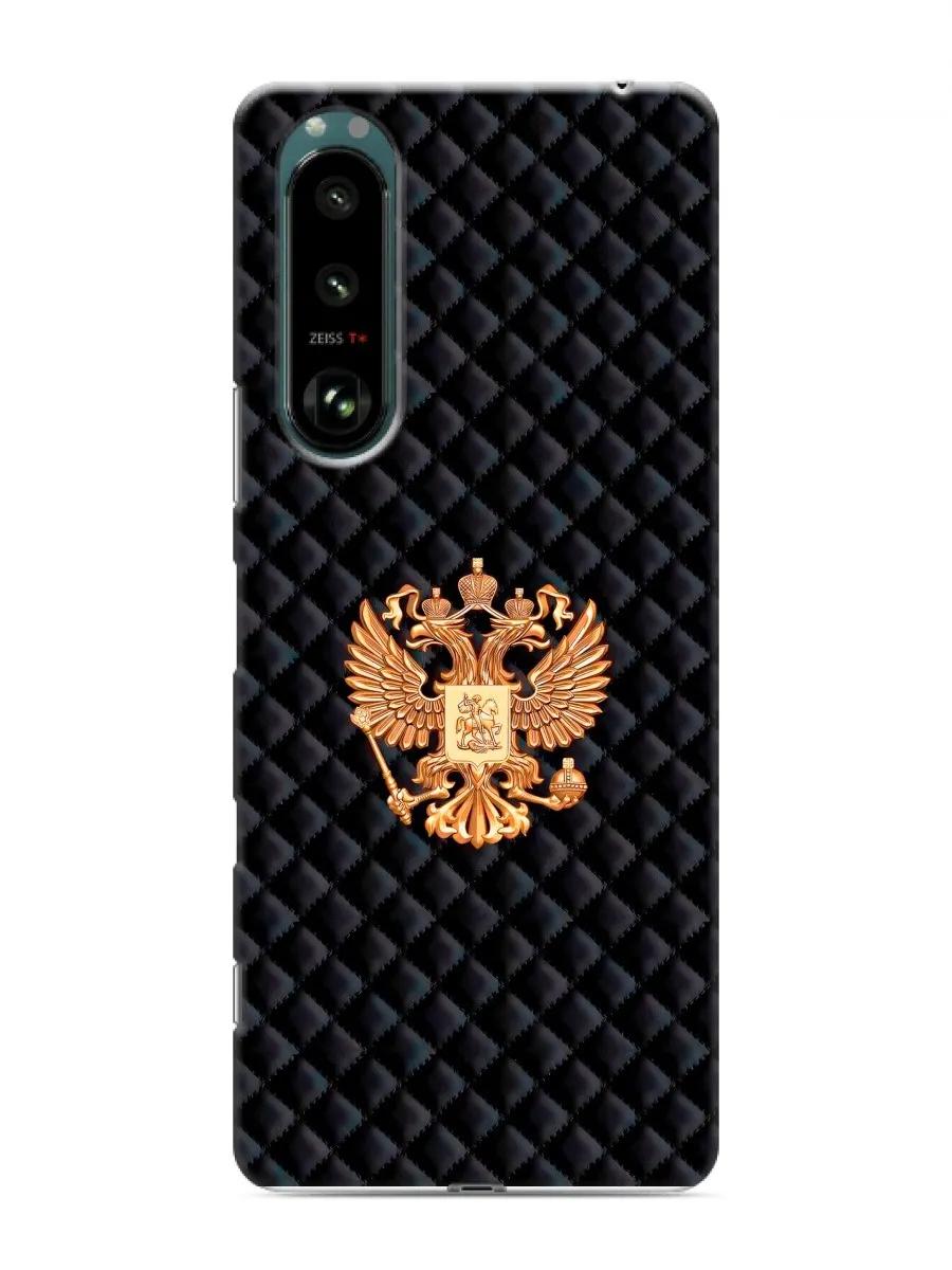 Чехол на Sony Xperia 5 III Герб Флаг России