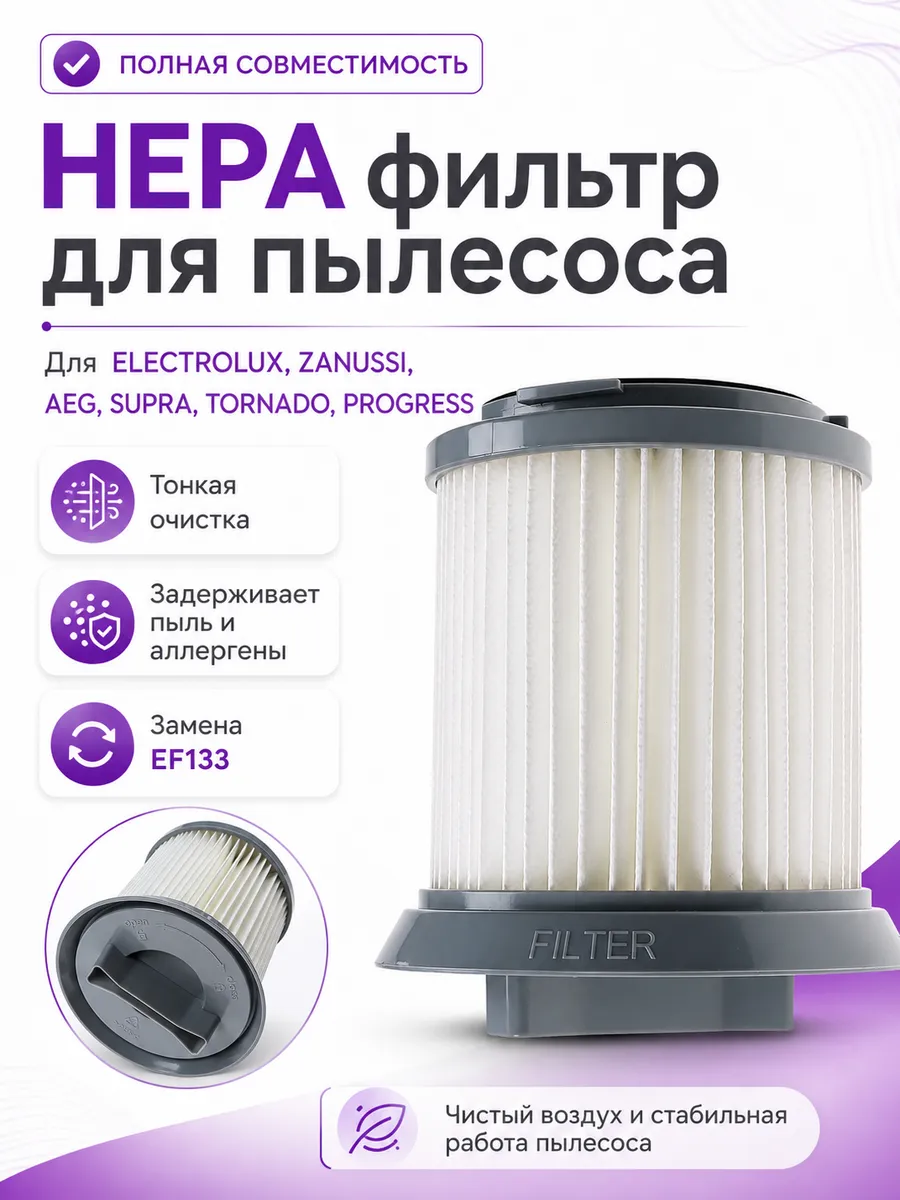 HEPA фильтр для пылесоса Zanussi ZANS750