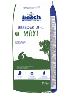 Корм для собак сухой Breeder Maxi для крупных пород 20 кг Bosch PetFood 258617105 купить за 6 928 ₽ в интернет-магазине Wildberries