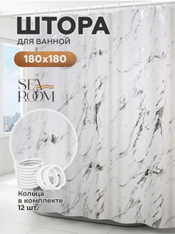 Штора для ванной SeaRoom 258692449 купить за 854 ₽ в интернет-магазине Wildberries