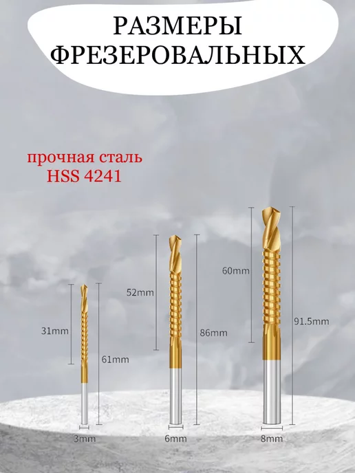 Ступенчатые и фрезеровальные сверла набор, желтый, фото 3