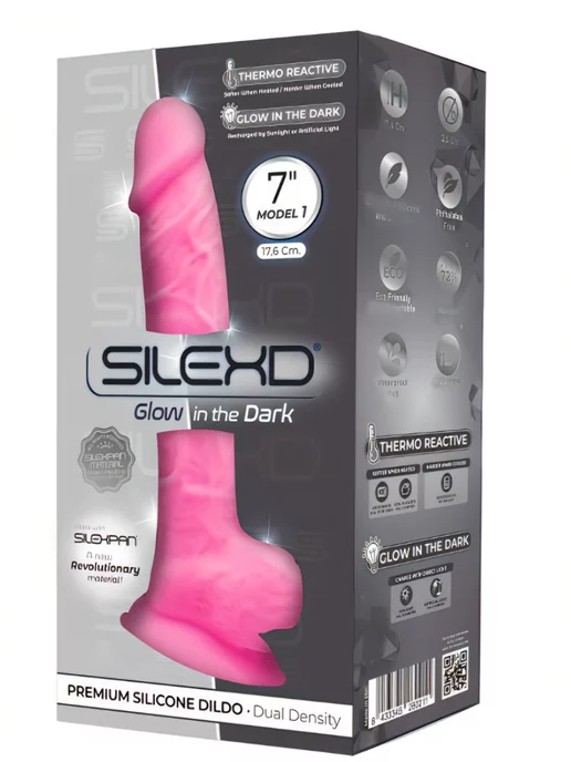Adrien Lastic Фаллоимитатор, светится в темноте (17.6, Ø 3.5 см), розовый, фото 2