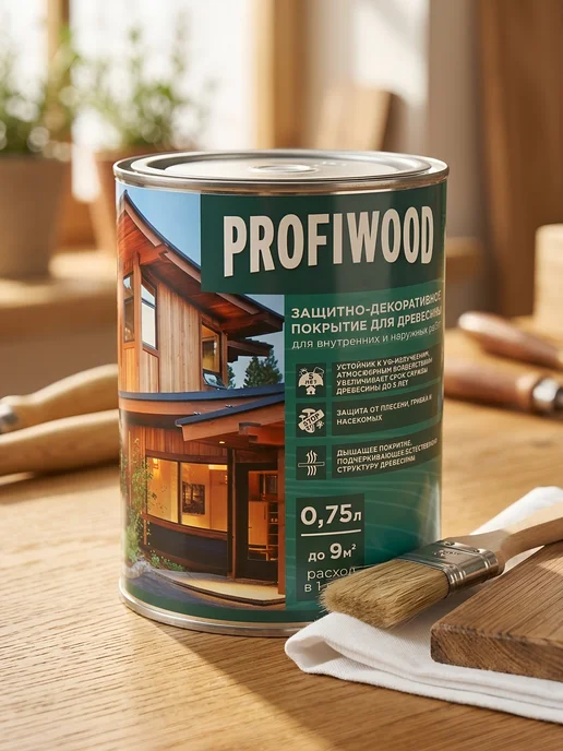 Profiwood Пропитка для дерева красное дерево, 0.7 кг, 0,7 кг, фото 2