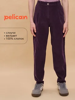 Вельветовые брюки для девочки малыша PELICAN 258850159 купить за 3 027 ₽ в интернет-магазине Wildberries