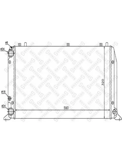 Радиатор Audi 80 1.6-1.9TDi 86-96 10-25016-SX