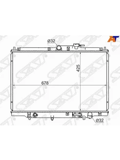 Радиатор охлаждения Honda Odyssey 1994-1999 SG-HD0007