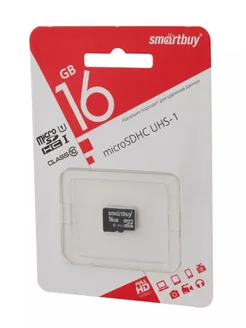 Карта памяти Micro SD 16 GB Smart Buy class 10