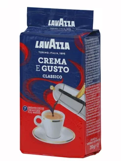 Кофе молотый Crema e Gusto 250 гр Lavazza 258978293 купить за 315 ₽ в интернет-магазине Wildberries