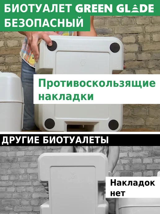 Green Glade Биотуалет для дома и дачи переносной 20л с индикатором, 20 л, фото 3
