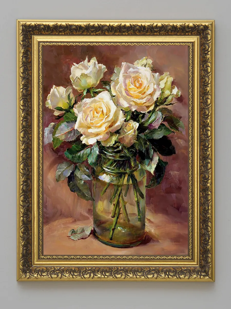 Картина в багетной раме 31×41 см, декор для гостиной