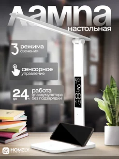 Лампа настольная светодиодная светильник на стол Homely store 259091930 купить за 1 020 ₽ в интернет-магазине Wildberries